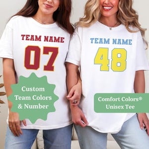 Custom Sport Number Shirt Game Day Team Shirt