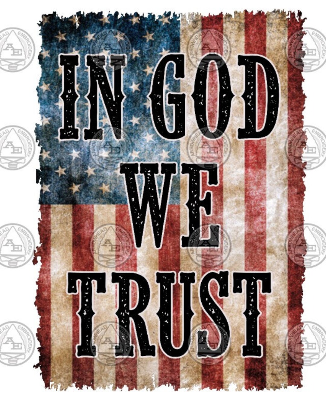In God We Trust Flag Ready to Press Sublimation Print - Etsy