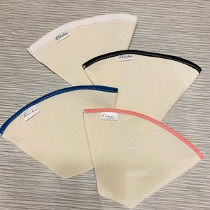 Reusable natural cotton coffee filter