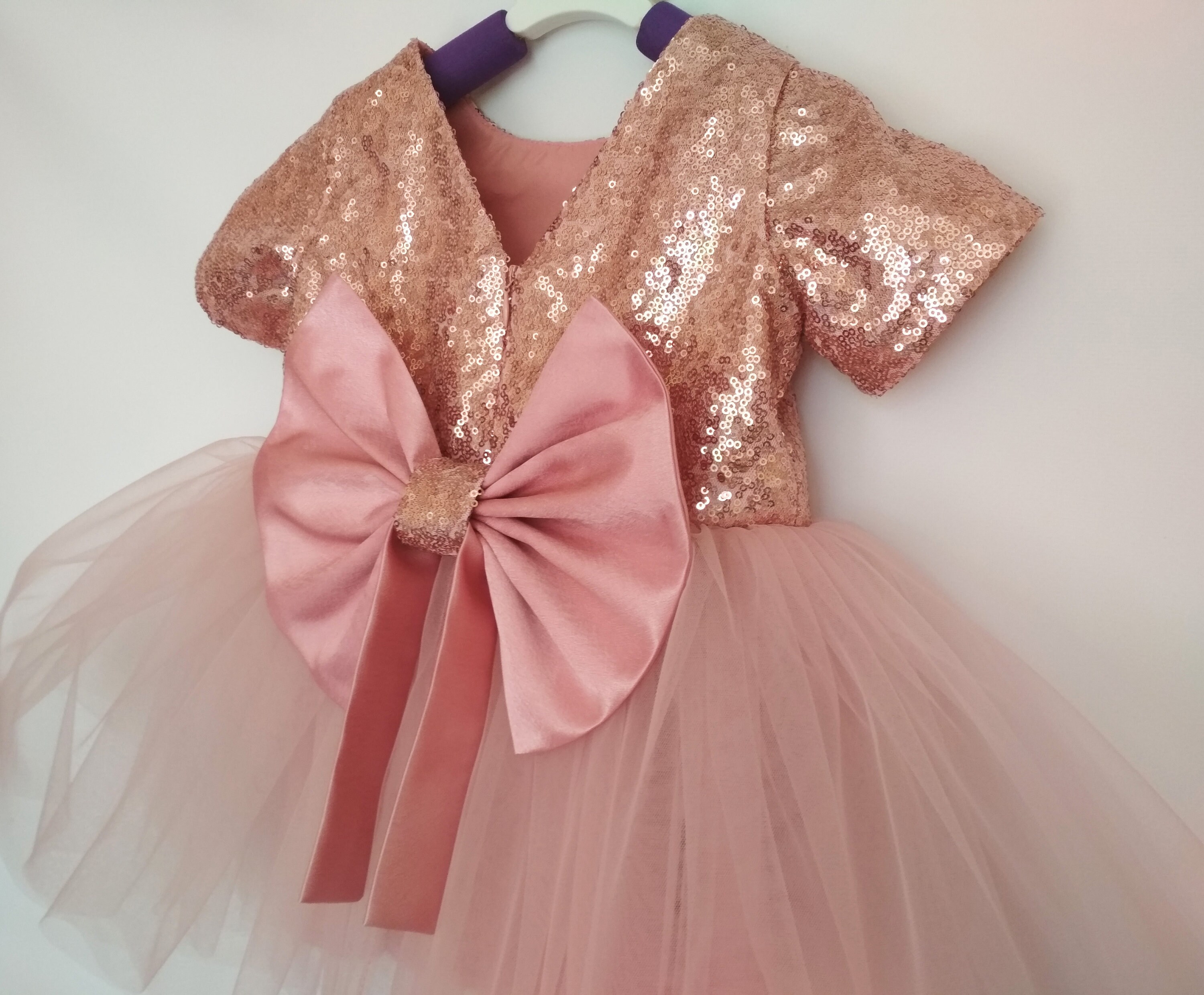 Rose gold flower girl dress Flower girl dress toddler Flower Etsy