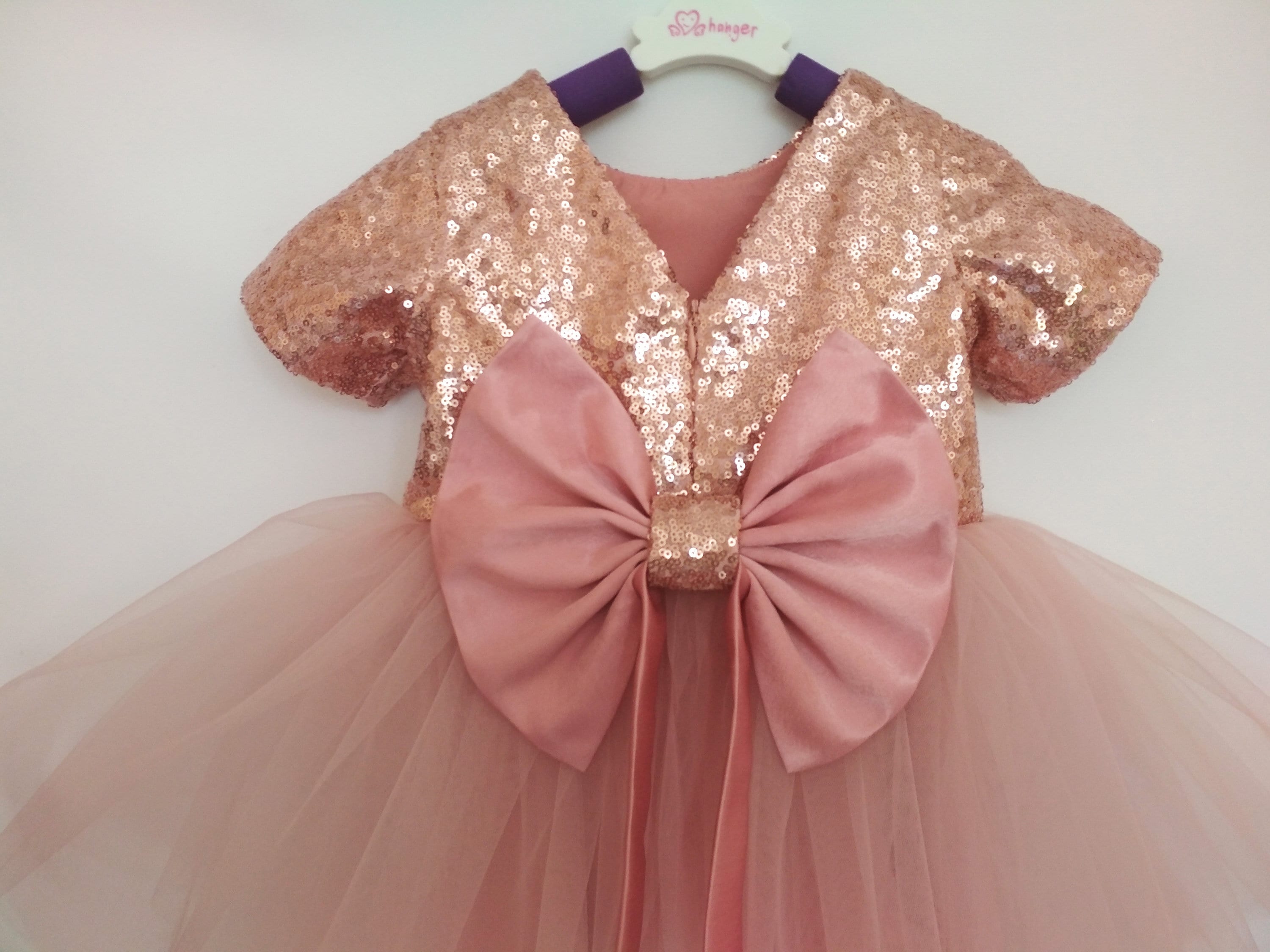 Rose gold flower girl dress Flower girl dress toddler Flower Etsy