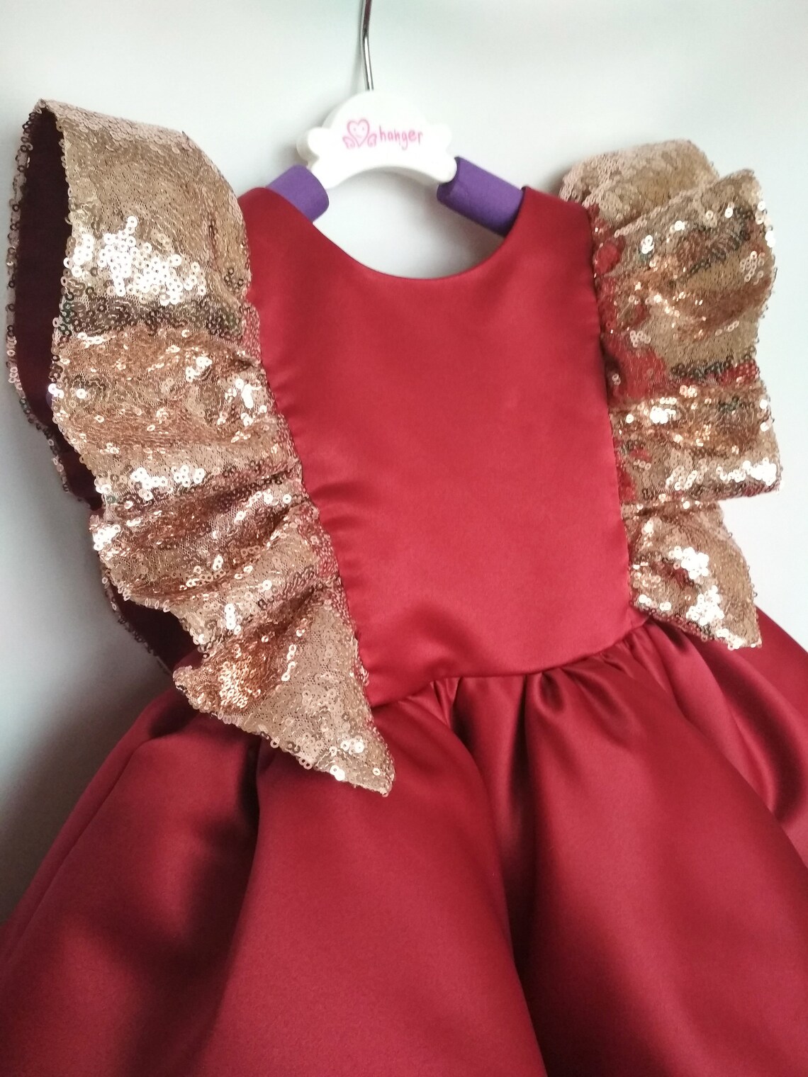 Rose gold flower girl dress Burgundy flower girl dress toddler Etsy