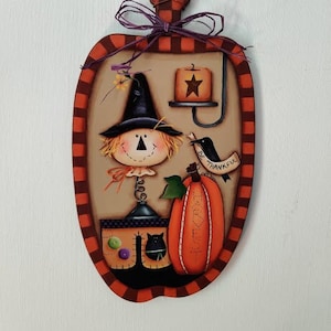Be Thankful Pumpkin Plaque, Whimsical, Designed by Maxine Thomas, Fall, Autumn, Harvest