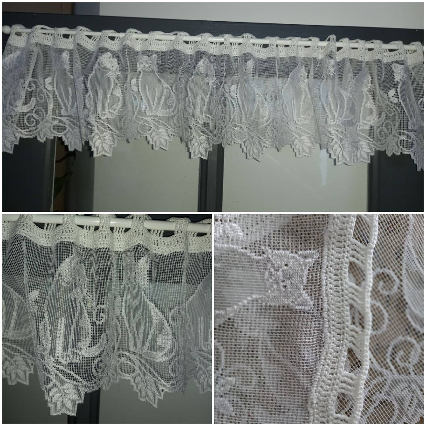 Brise Bise Passé Tringle Crocheté - Modèle 23 92/17 cms