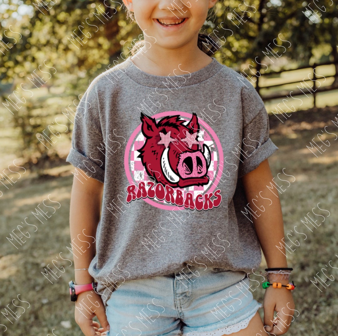 Youth Retro Razorbacks Tee / Arkansas Tee / Arkansas Razorback - Etsy