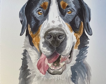 Custom Pet Portrait - Watercolor Painting