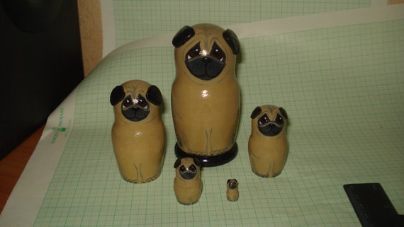 pug nesting dolls