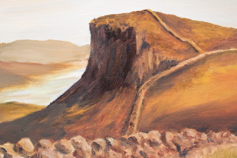 Original oil painting of Hadrian's Wall | Etsy