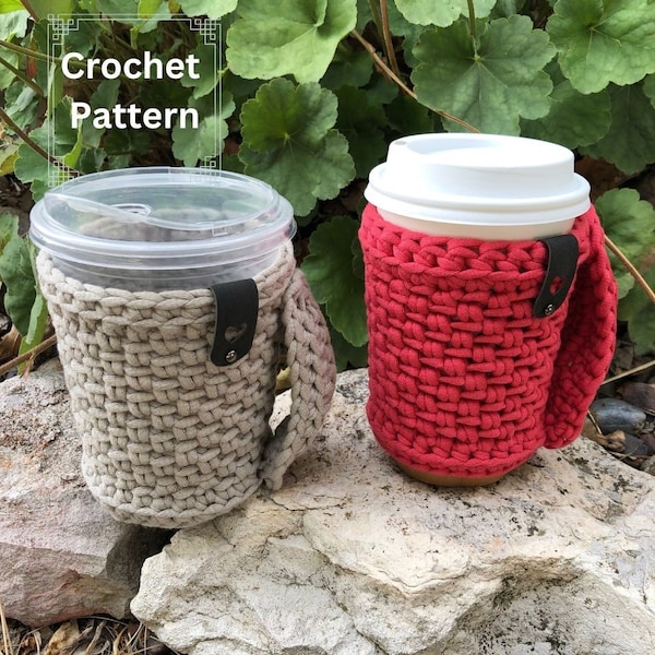 Cozy Pattern | Crochet Cozy | Drink Sleeve | Handle My Cozy