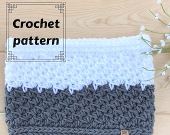 Crochet Cowl Pattern for Her, Modern Textured Cowl Pattern, Digital PDF, Einkorn Cowl Digital Pattern