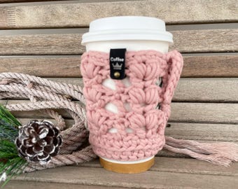 CROCHET COZY PATTERN, Drink Sleeve Pattern, All My Heart Cozy, Crochet Coffee Cozy, Coffee Cozy Pattern, Digital Cozy Pattern, Cold Beverage