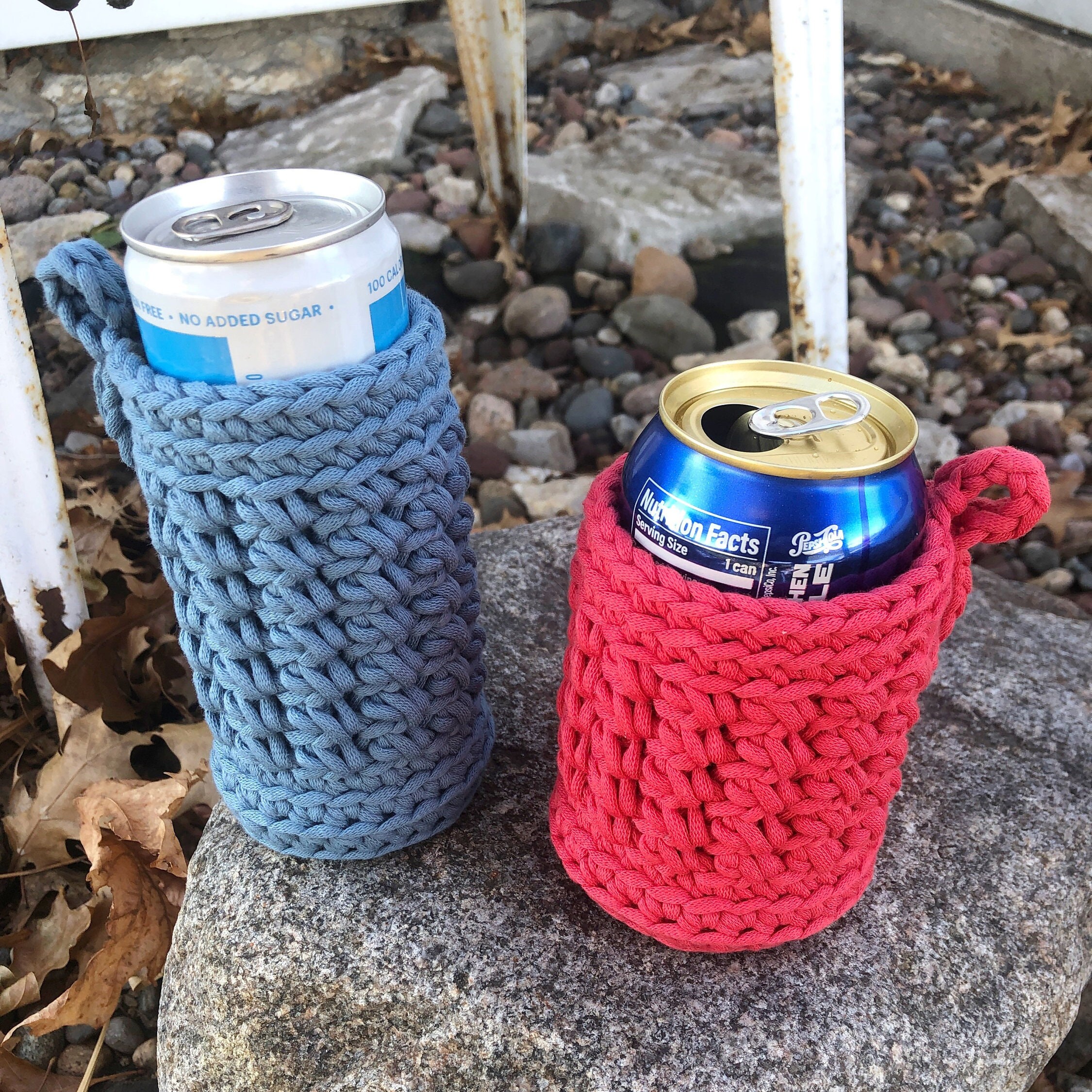 CROCHET COZY PATTERN, Crochet Can Cozy, Drink Sleeve, Skinny Can Cozy ...