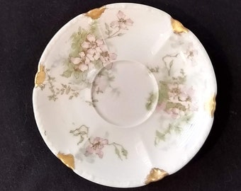 Theodore Haviland Morning Glories Pattern 1903 Limoges France Manufactured for Dulin and Martin Schleiger Saucer