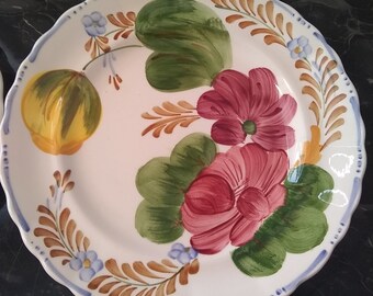 Simpson/'s Pottery Made in Cobridge England Belle Fiore Pottery Bowl and Saucer Solian Ware1940/'s Hand Painted Pottery China