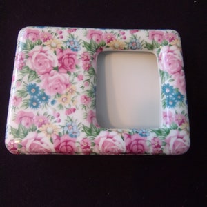 Norcrest Japan porcelain photo holder Picture Frame