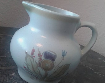 Buchan Portobello Scotland Stoneware "Thistle ware" pattern Buchan pottery jug