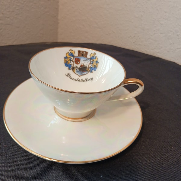 Fritz Montag Poria West Fallica souvenir Bruns buttel koog souvenir teacup set