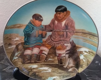 Nori Peter Odark and Son Samik of The Midnight Sun Collector Plate