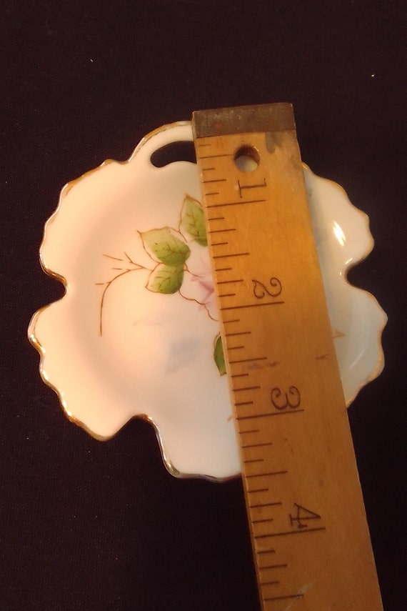 Japan jewelry trinket leaf- shaped dish - image 2