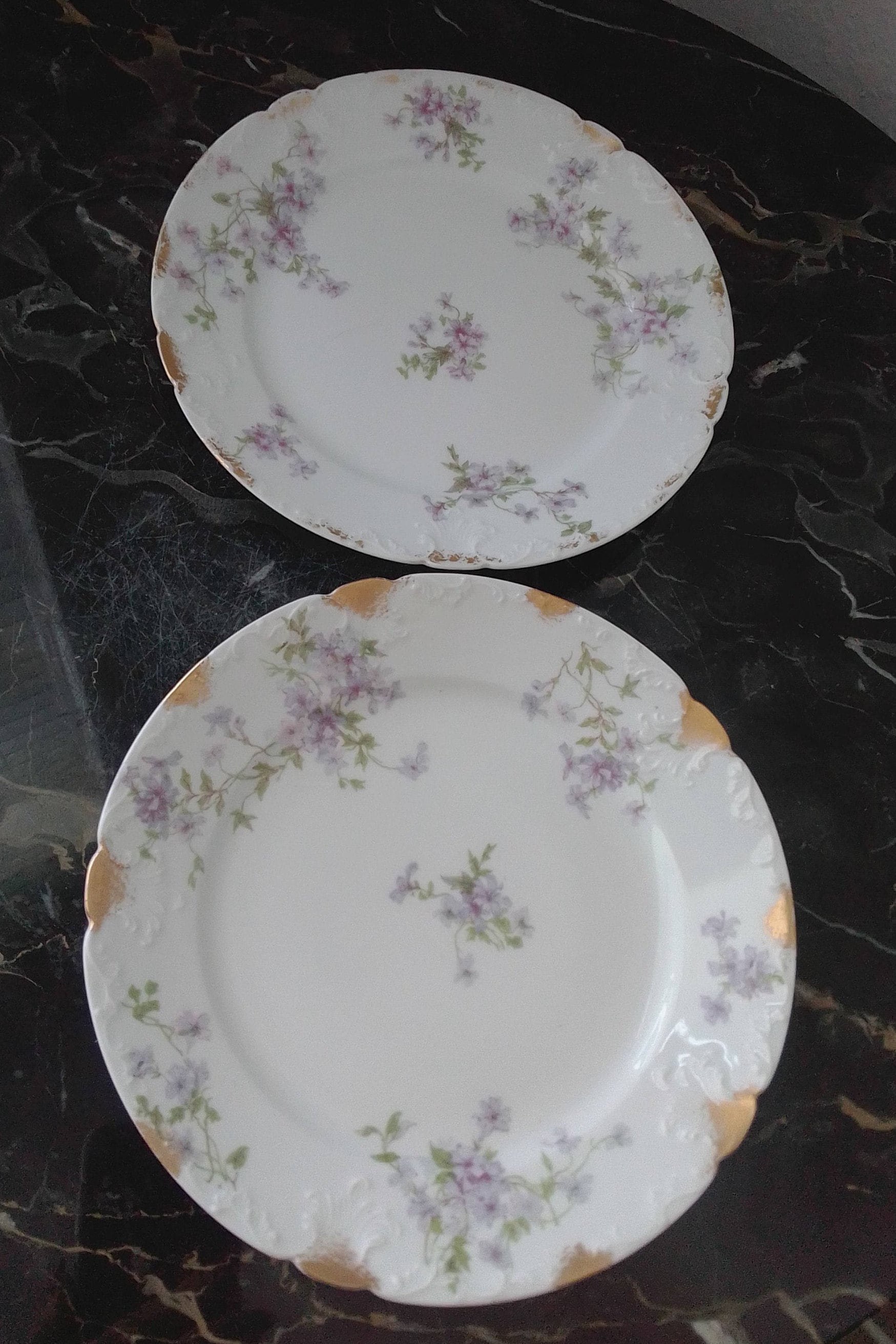SALE⬇️Haviland France プレート　5枚　Limoges Charles Field Haviland Limoges 1882 - 1900 Antique Scalloped
