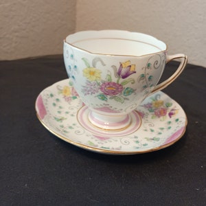 Royal Grafton bone china made in Longton England pattern ingestre teacup set