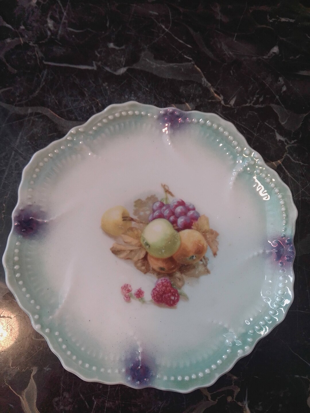 Antique Victorian Leuchtenburg, Germany Lusterware Porcelain China