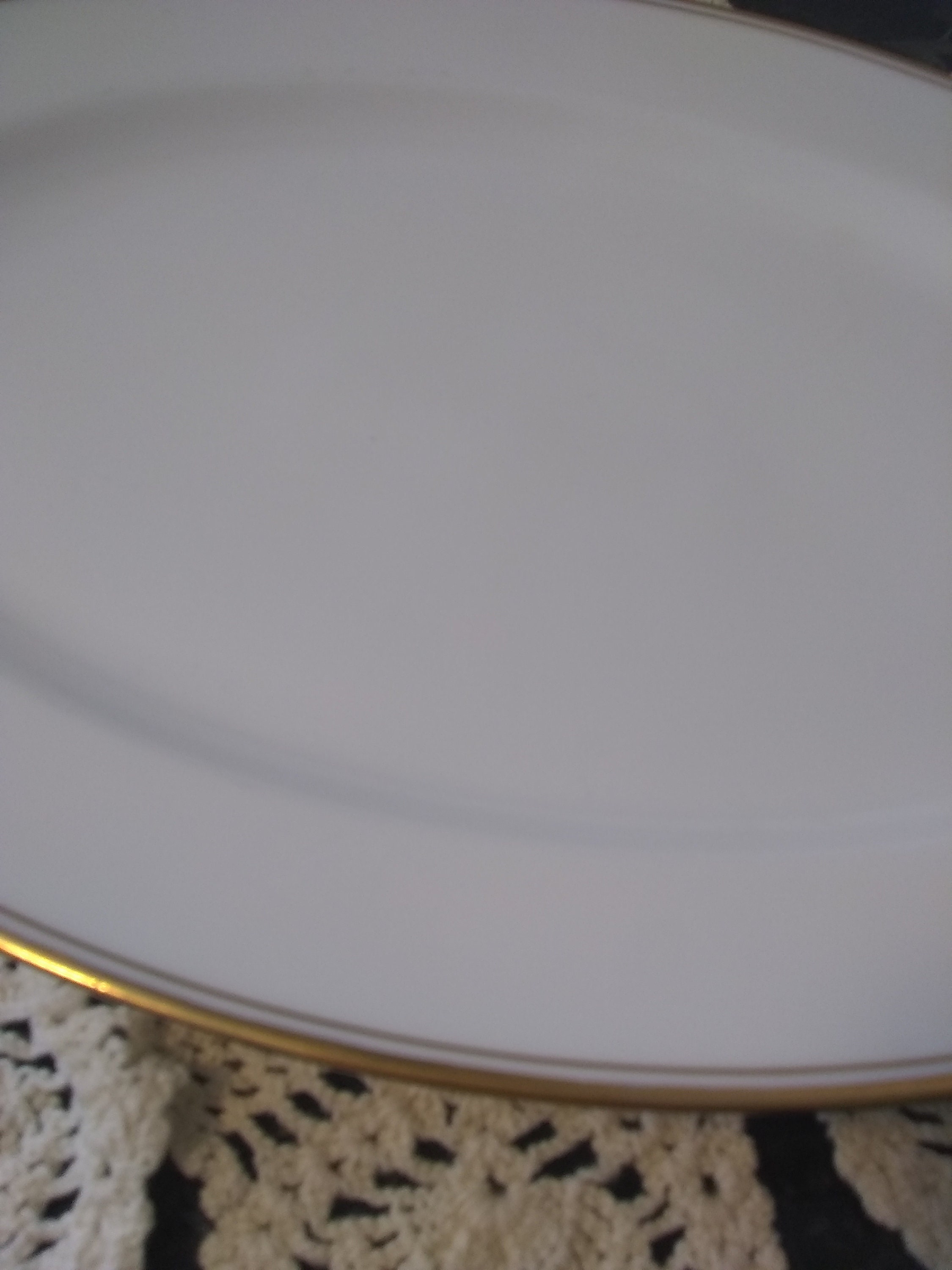 Antique 1900s Hand Stouffer Painted Haviland France 14 Inch Double Gold ...