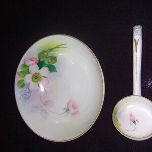 Nippon( Blue Rising Sun) bowl with ladle spoon