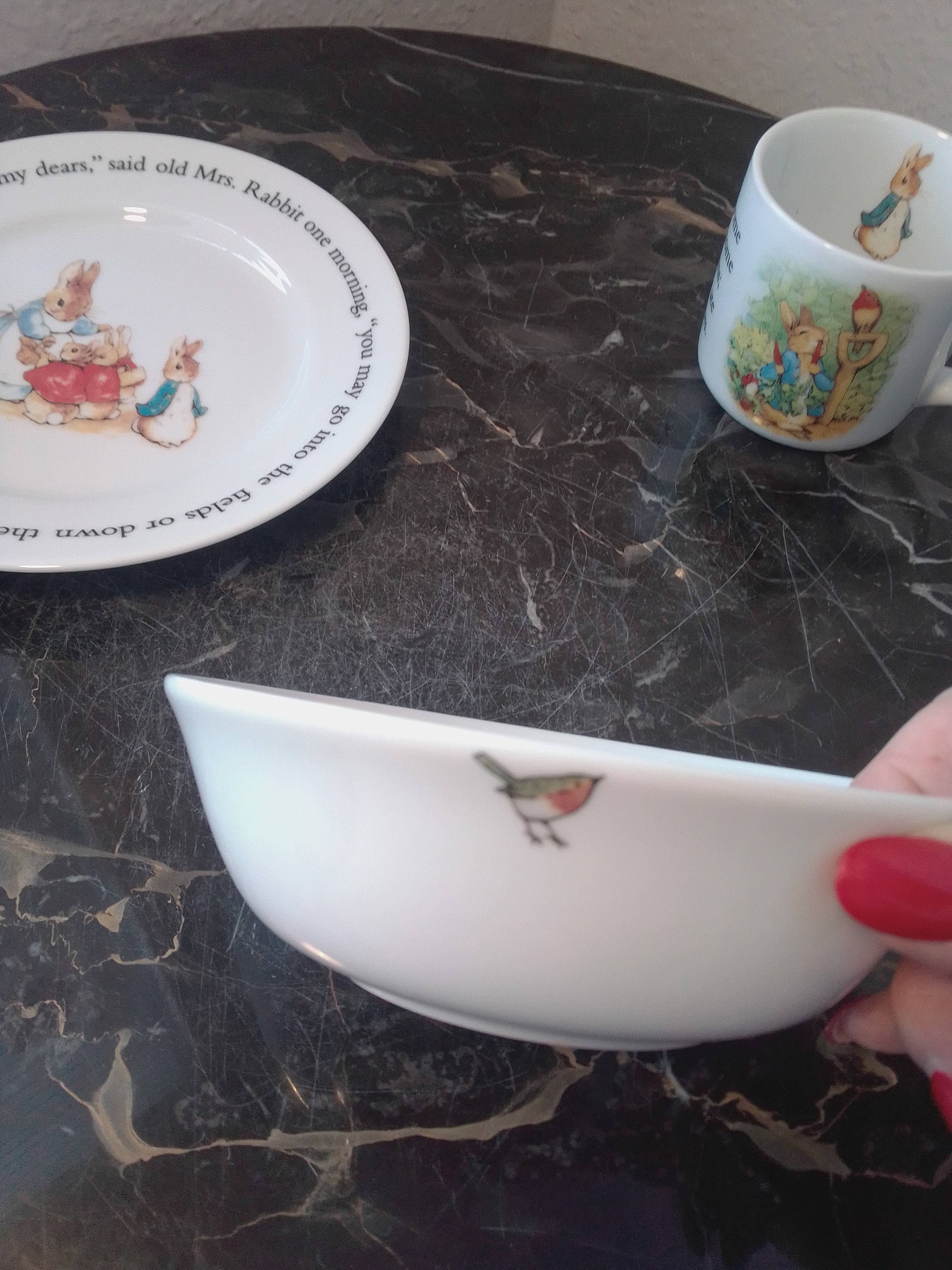 Beatrix Potter Peter Rabbit - 3-piece Set 7-in Plate -soup Bowl