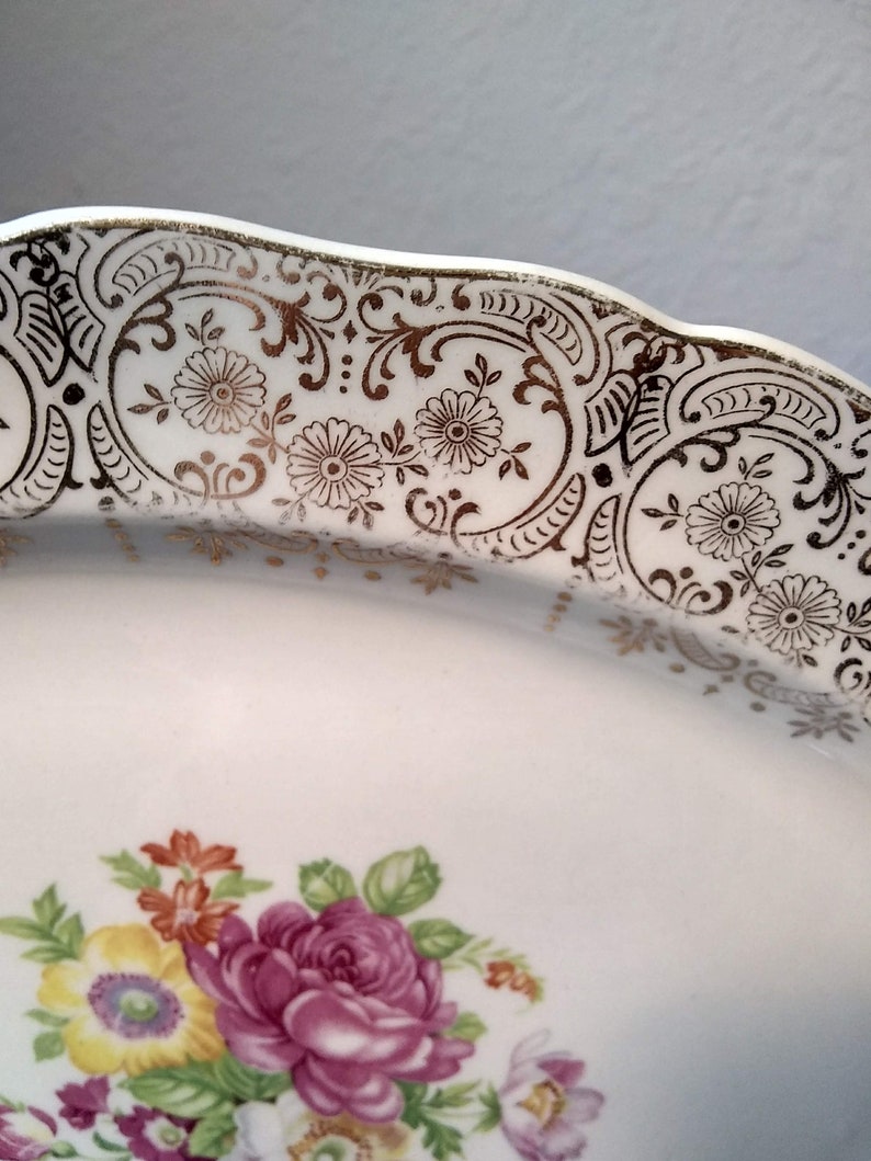Keystone Canonsbury Pottery Lajean 22 Karat Gold Trim 12