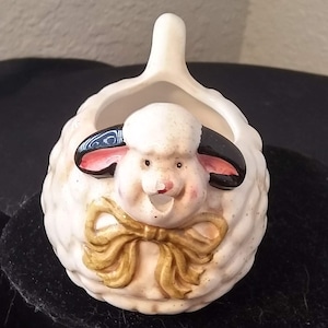 Sheep JGI Vintage China Animal Creamer 1/2 Cup Measuring Cup