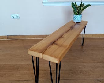 Sitzbank ehemalige Gerüstbohlen z recyklingu Altholz handgefertigt Unikat Schuhbank Flur Klavierbank masyw Holz Bank