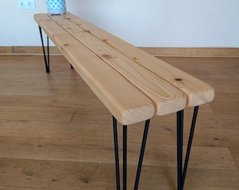 Grosse Sitzbank Altholz ehemalige Gerüstbohlen handgefertigt z recyklingu Unikat Garten Balkon Schuhbank Flur Esstisch masywny Holz Bank