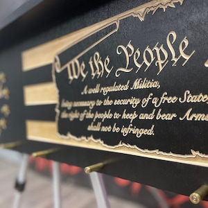 Second 2nd Amendment Bullet Coat Rack - Gear Rack - We The People Coat Rack- Don’t Tread On Me -Christmas Gift- Men’s Birthday Gift- 2A Gift