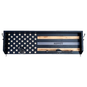 Blue Line Gear Rack Police Gear Rack - Thin Blue Line Gear Rack - Police Officer Gift ...