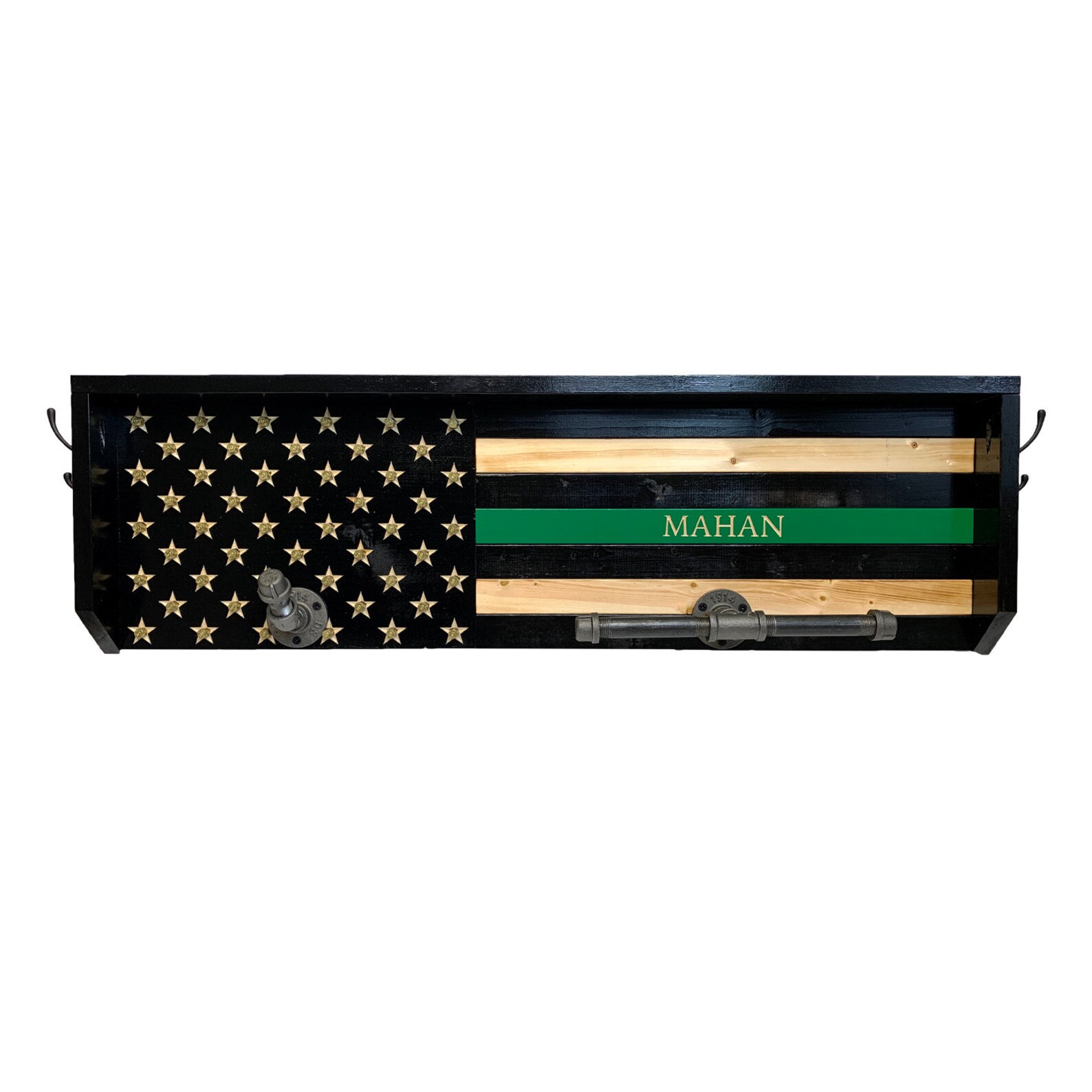 Blue Line Gear Rack Police Gear Rack Thin Blue Line Gear Rack Police Officer Gift Police ...