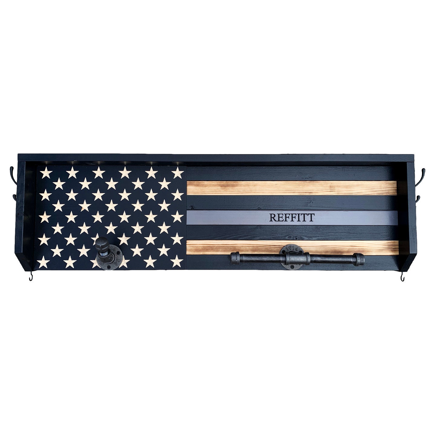 Police Merit Pin Rack Thin Blue Line - Police Gear Rack - Graduation Gift - Police Duty Gear ...