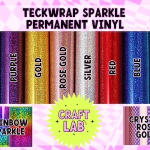 Teckwrap Sparkle Permanent Adhesive Vinyl