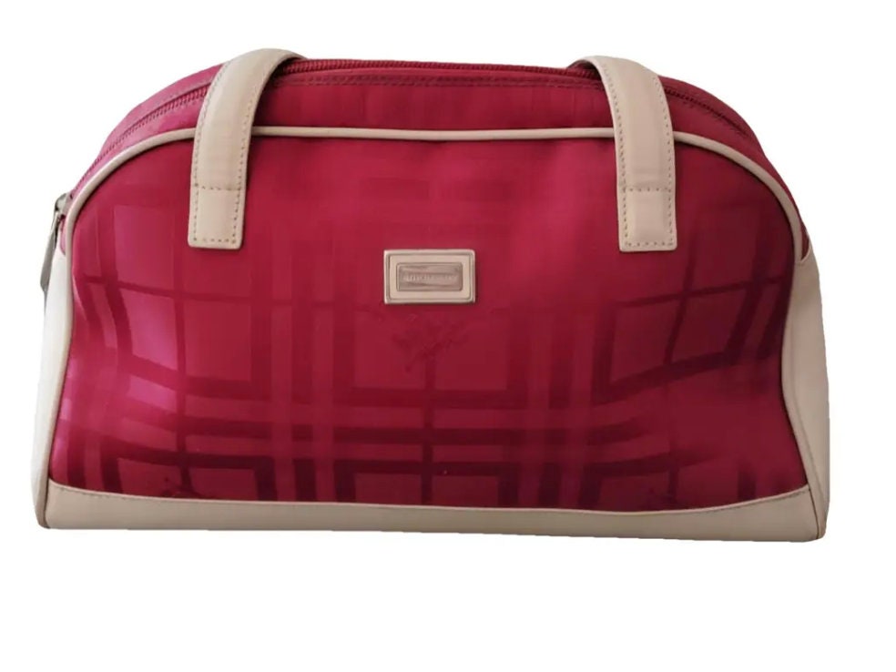 Burberry Burgundy Bag Etsy