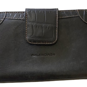 balenciaga leather wallet