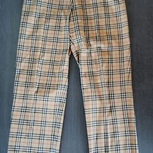 Burberry plaid pants Etsy Nederland