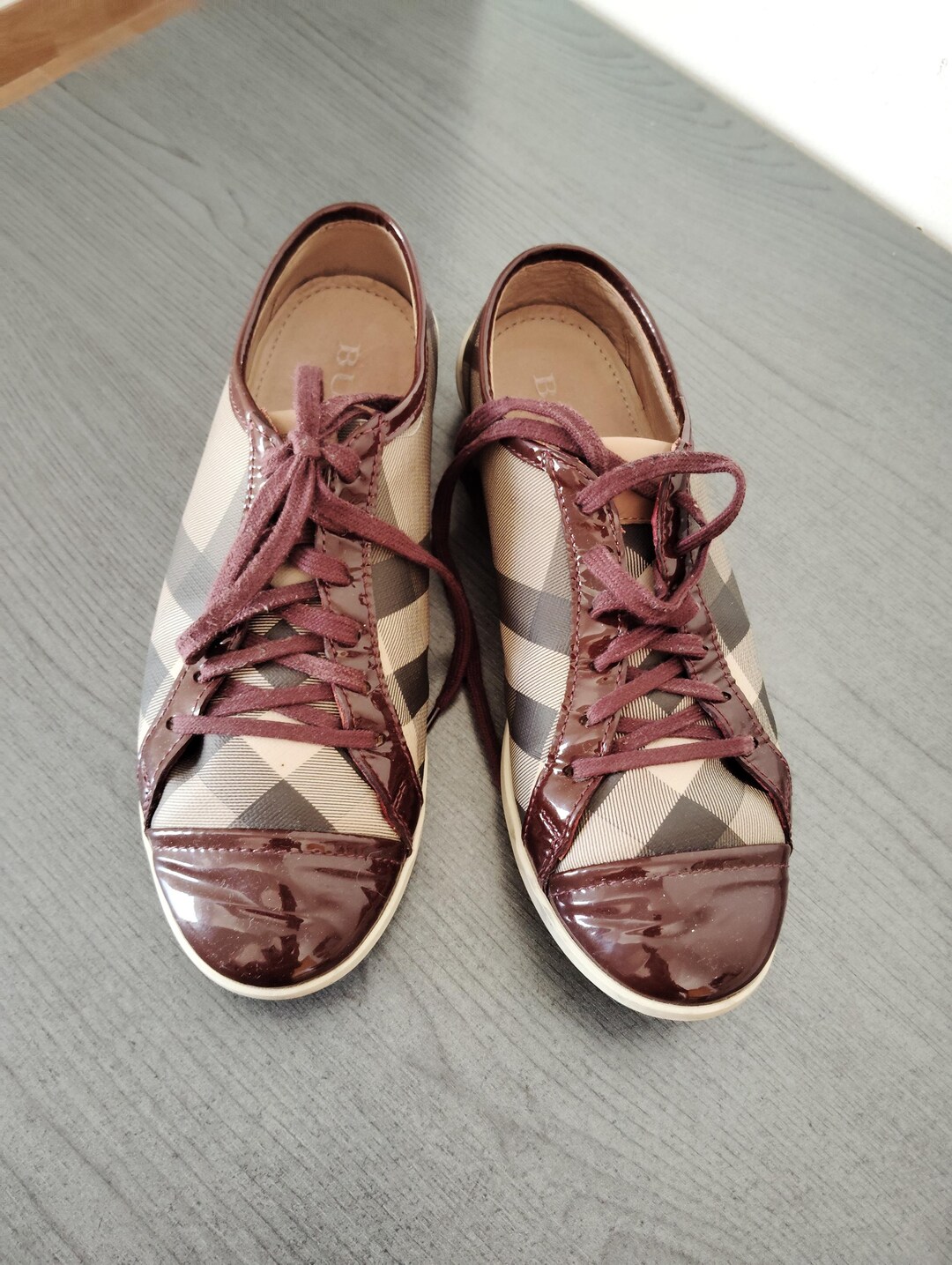 スニーカー Burberry Sneaker Stevie In Pelle Burberry 'stevie' sneakers leather noir | The Fashion Square