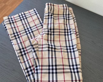 pantaloni classici stampati a quadri Nova