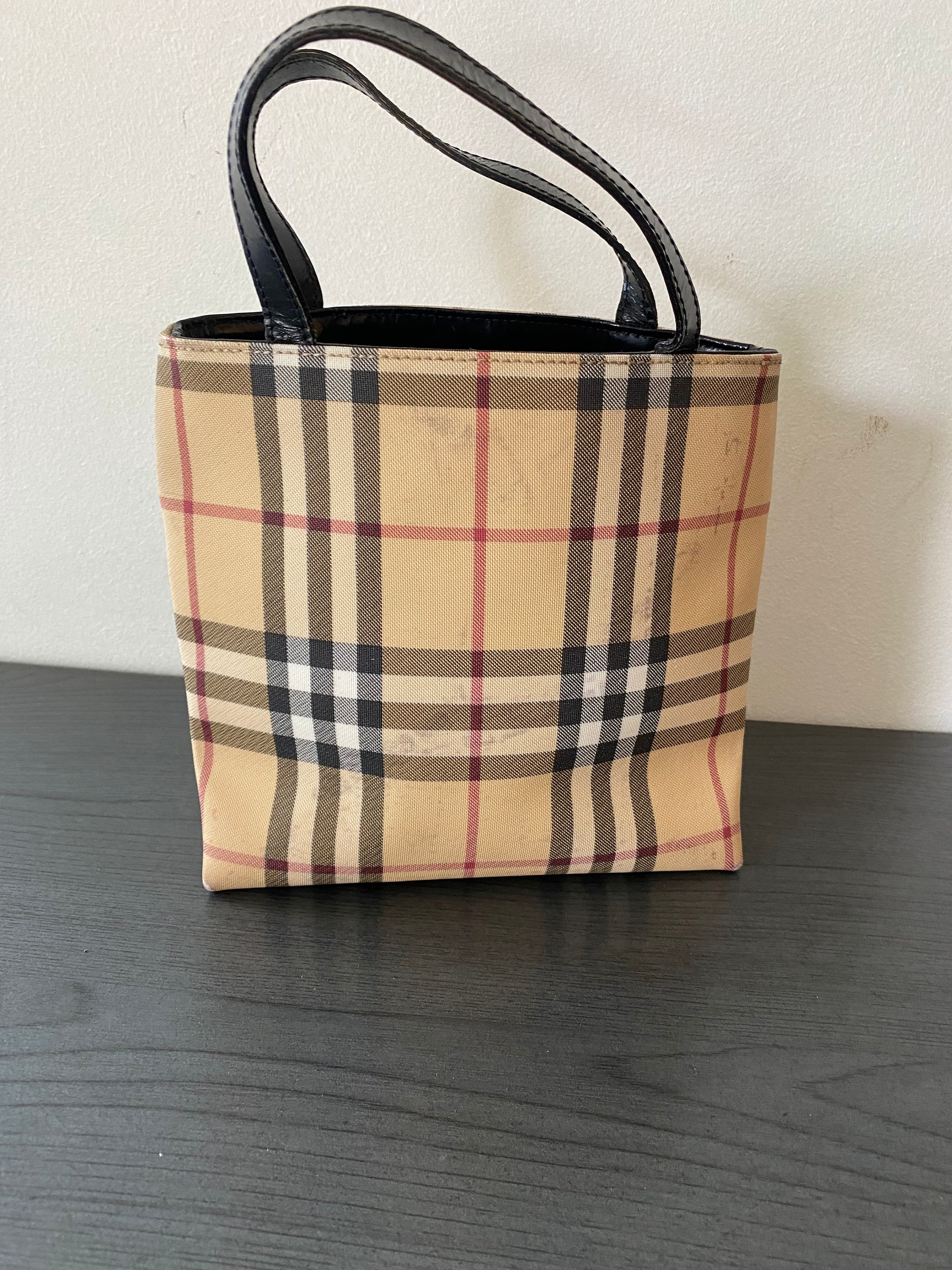 BURBERRY Check Medium Bowling Bag