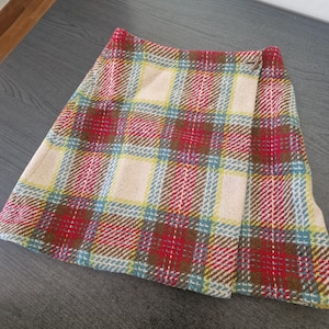 burberry wool multicolour skirt