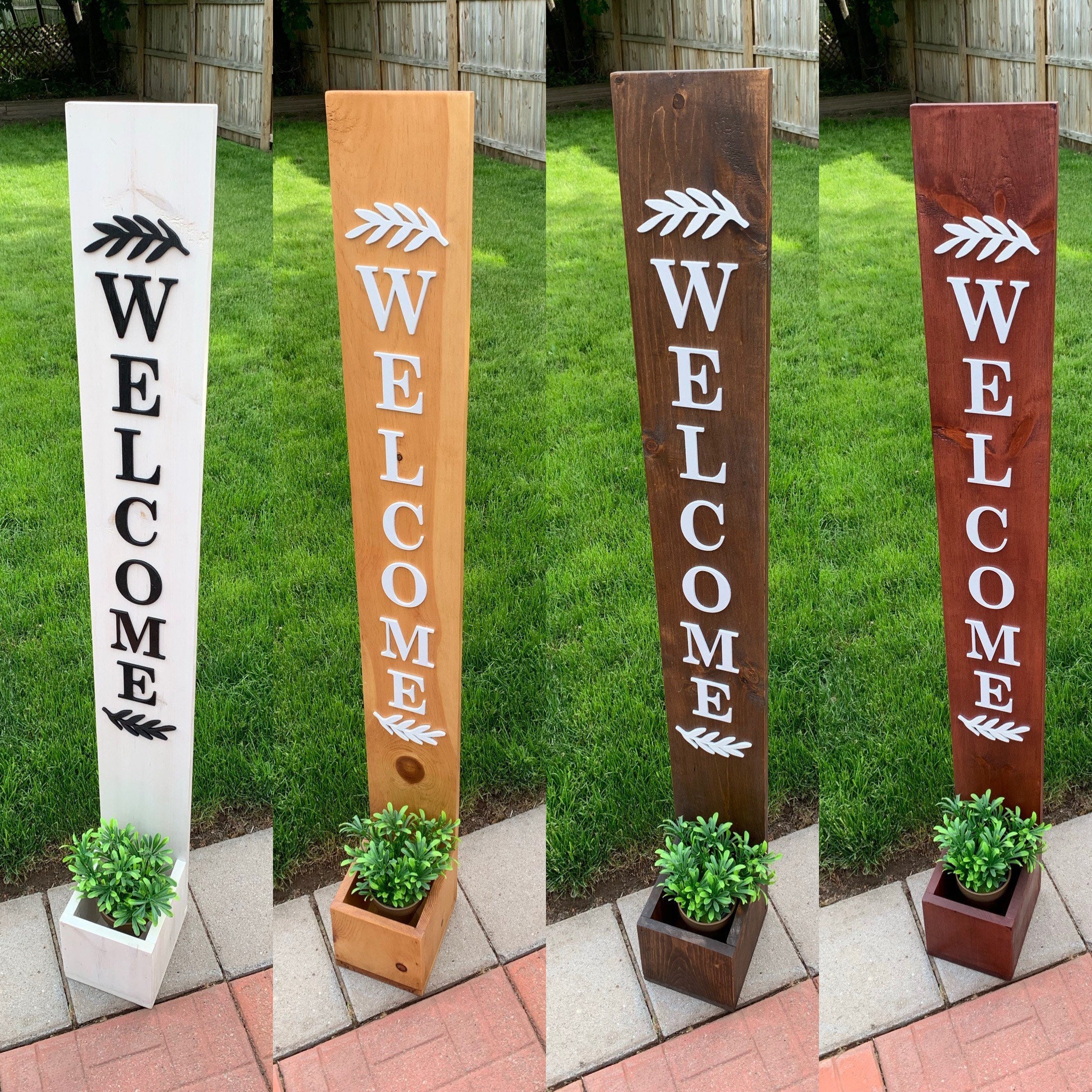 Sign Planter Box Flower Box Sign Plant Etsy Canada