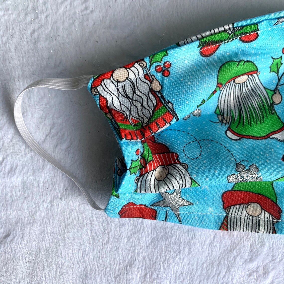 Gnome Face Mask Christmas Gnome Face Mask Holiday Face Mask | Etsy
