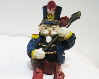 Christmas Shelf Sitter "Soldier" Holding a Banner