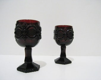 Avon Ruby Red Goblet