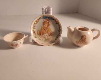Cherished Teddies Mini Plate '92' Height: 4 1/4 in(all else free) NO BOX